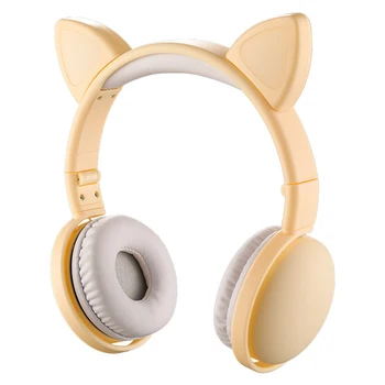 1Pcs Brezžične Slušalke Z LED Luči Mačje Uho šumov 5.0 Otroci Dekle Slušalke darilo Candy barve gaming slušalke