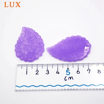 Naravno Izklesan cvet gemstone rezina naravno vijolično jade kristalni kamen za nakit design spusti oblike nakit fingding