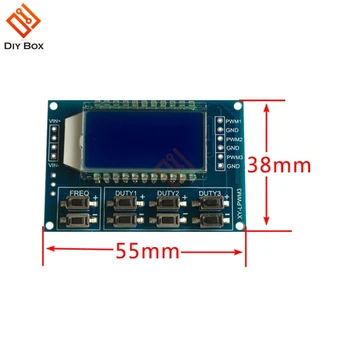 1 hz-150Khz Signal PWM Generator Frekvenca Impulza Ciklus Modul Nastavljiv LCD-Zaslon 3.3 PROTI-30V PWM Odbor Modul