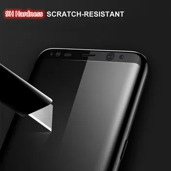 Screen Protector for Samsung Galaxy S9 Plus Kaljeno Steklo Polno Kritje 3D Ukrivljen za Samsung galaxy S9 Screen protector Film