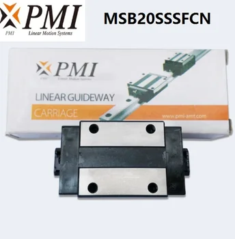 4pcs/veliko Izvirnih Tajvan PMI MSB20S-N MSB20SSSFCN linearni guideway drsna blok Prevoz za CO2 laser pralni MSB20S
