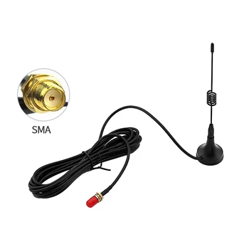 Visoka Kakovost Črno GSM GPRS Majhne Sesalni Antena 137-174 400-520 MHz 3.2 uporabnike interneta Magnetni Osnove 2,5 M SMA Moški Vtič Magnet Sedež