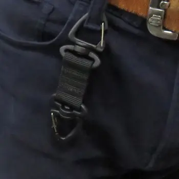 Carabiner Keychain Kljuko na Prostem Multi-funkcijo Belt Sponke Pohodništvo Nahrbtnik Najlon Viseči Nosilec Menjalnika