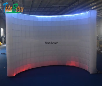 Napihljivi photo booth steno za prodajo, Prenosni LED napihljivi steno, za dekoracijo,