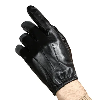 Moške zaslon na dotik ovčje kože rokavice kratek non-slip pozimi žamet obloge tople na prostem, gospod rokavice telefinger rokavice NAN1