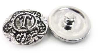 Free drop shipping 1.8-2 cm zlitine Črke T design čar DIY gumb kovinski čare