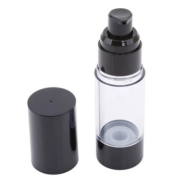 Kakovostne Plastike, Prenosni Brezzračnim Steklenico Kozmetičnih Zdravljenja Črpalka Potovanja Prazno Posodo Stekleničke Parfuma Črno Kapo