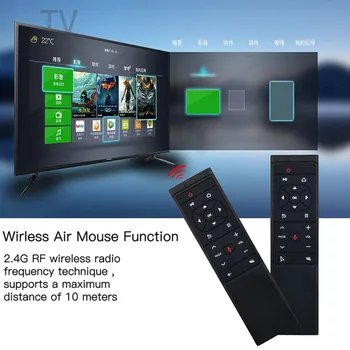 MT12 2.4 G Glasovni Nadzor Brezžičnih Zraka Miško 6-Axis Gyro Pametni Daljinski upravljalnik MT1 za X96 TX3 mini H96 MAX Android TV Box vs G20S