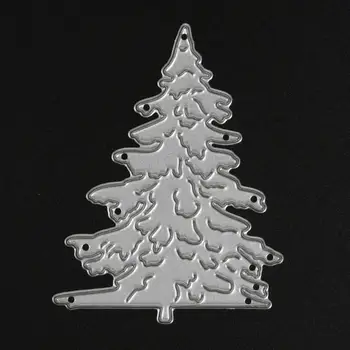 Vroče Božična Drevesa 3Pcs Rezanje Kovin Matrice Božič Šablona za Scrapbooking Die Kosi, Žigosanje, Rezanje Reliefi Predloge Obrti