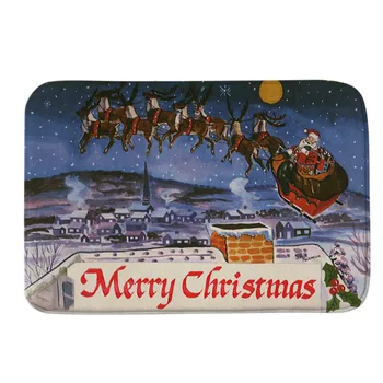 Vesel Božič Dobrodošli Doormats Santa Claus Vzorec Pisma Tla, Vhodna Vrata, Kopalnica, Mat Zaprtih Kad Preprogo 40x60CM Nove7
