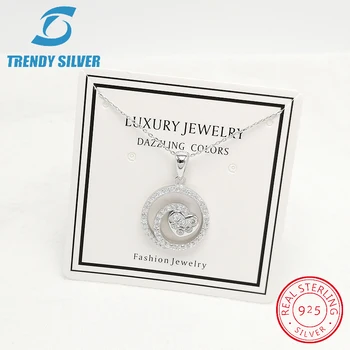 Skupaj čiste 925 sterling srebro cirkonij jasno CZ luksuzni nakit set prstan uhani za ženske ogrlico, obesek, trendy design