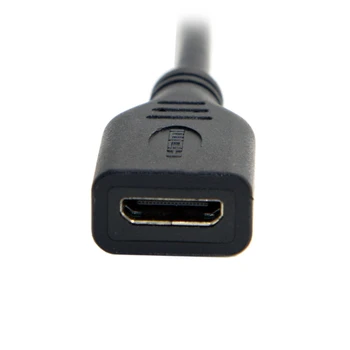 CY D Tip Micro HDMI je združljiv 1.4 Moški Mini HDMI je združljiv 1.4 Ženski Tip C Podaljšek Kabla za Laptop PC HDTV 10 cm