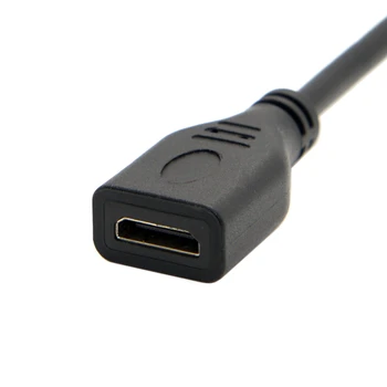 CY D Tip Micro HDMI je združljiv 1.4 Moški Mini HDMI je združljiv 1.4 Ženski Tip C Podaljšek Kabla za Laptop PC HDTV 10 cm
