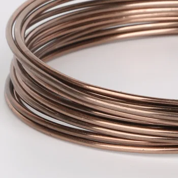 10m/5m/3m/roll 1 mm 1,5 mm 2 mm 2,5 mm Premer Rjava aluminija žica za Kovinske Obrti ogrlico, Zapestnico, nakit, izdelava ugotovitve