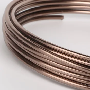 10m/5m/3m/roll 1 mm 1,5 mm 2 mm 2,5 mm Premer Rjava aluminija žica za Kovinske Obrti ogrlico, Zapestnico, nakit, izdelava ugotovitve