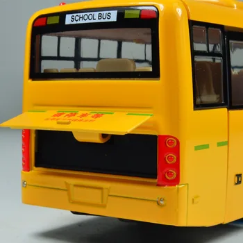 Brezplačna Dostava caibo big zlitine die-cast ameriški šolski avtobus z resnično glasu in svetlobe, najboljše otroke darilo v škatli