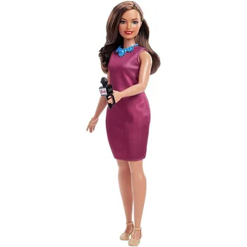 Barbie Želim Biti Voditelj novice, lutka 60. obletnico z dodatki (Mattel GFX27)