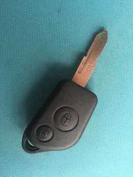 Vroče prodajo 1pc Novih Zamenjava Ključnih Primeru Za Peugeot 2 gumb za daljinsko tipko prazno nerezane rezilo lupino št logotip