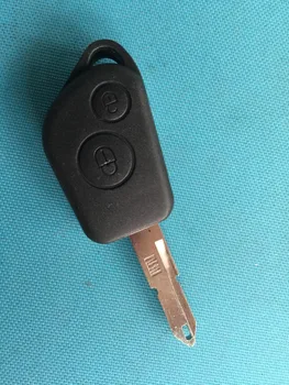 Vroče prodajo 1pc Novih Zamenjava Ključnih Primeru Za Peugeot 2 gumb za daljinsko tipko prazno nerezane rezilo lupino št logotip