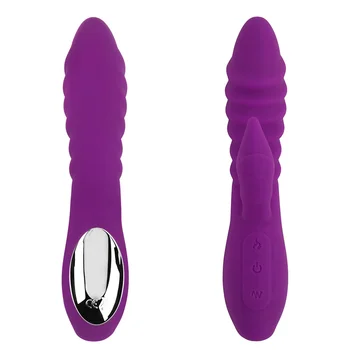Erotično Ogrevanje Rabbit Vibrator Vodotesen 7 Načini Močan Dvojni Vibratorji G Spot Klitoris Stimulator za Odrasle Sex Igrače za Ženske