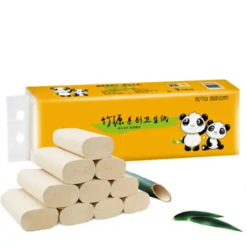 12 Zvitkih Bambusa Celuloza, Toaletni Papir, Brisače 4-Slojna Zgostitev Biološko Razgradljivih Kopel Tkiva