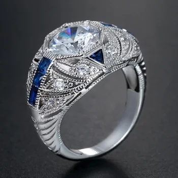 2020 nove modne ženske visoke kakovosti AAA cirkon CZ ženski prstan belo zlato elegantne dame izključno stranka nakit darilo