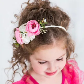 Moda Florals Glavo Newborn Baby Princesa Hairbands Otroci, Otroci Srčkan Cvet Pokrivala Darila Baby Dekle, Pribor Za Lase
