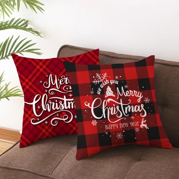 Cristmas Ornament 45x45cm Vesel Božič Cusion Kritje Božično Dekoracijo Za Dom Srečno Novo Leto 2019 Noel Navidad Božič Darilo