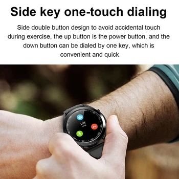 Pametno gledati moške 1.3 palčni Full, zaslon na dotik, nepremočljiva Bluetooth HD klic spremljanje Zdravja šport ure za apple, Android