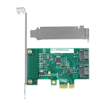 PCIe X1 2-Vrata SATA3 Širitev Kartici Strežnik za razširjanje Voznik-Brezplačno Podpira Hot-Swappable