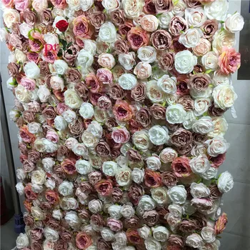 SPR roll up poroko umetne svile rose cvet stenske luči svile umetno steno cvet