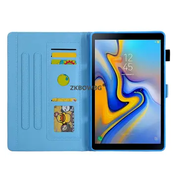 Naslikal Srčkan Vzorec PU Usnjena torbica Za Samsung Galaxy Tab A7 10.4 2020 T500 T505 SM-T500 T507 Tablet Kritje Lupini Capa