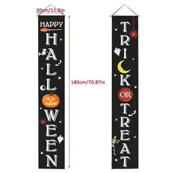 1pc Halloween vrata banner Halloween Couplet Duha Festival Visi Couplet Halloween Verandi Prijavite Banner za vhodna Vrata Dekor