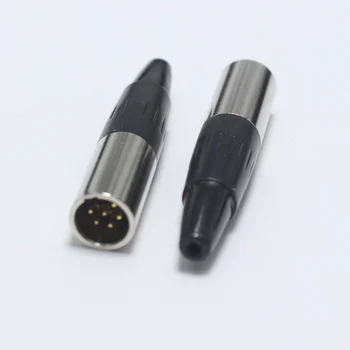 2pcs Mini XLR 3 4 5 6 Pin Moški Vtič / Ženski priključek z Repom Majhne XLR 3P 4P 6P 5P Avdio Vtičnico za Mikrofon, Priključek MIC Adapter