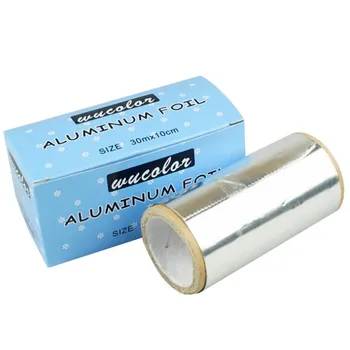 1 Roll Kositra Folija iz Aluminija Papir, Folije Debelo Frizerska Nail Art Nasveti Odstranite lak za Lase Standard Odstranjevalec UV Gel Obloge