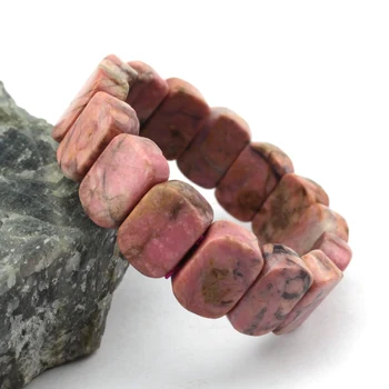 Rhodonite kamen kroglice zapestnica naravnega kamna zapestnica DIY nakit za ženske za darilo brezplačna dostava na debelo !