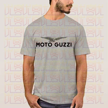 Najnovejši 2020 Poletje Klasičnih Motociklov Moto Guzzi Logotip Priložnostne Tees Bombaž Oblačila Moški Majica s kratkimi rokavi Prisotna Homme Vrhovi Tees S-4XL