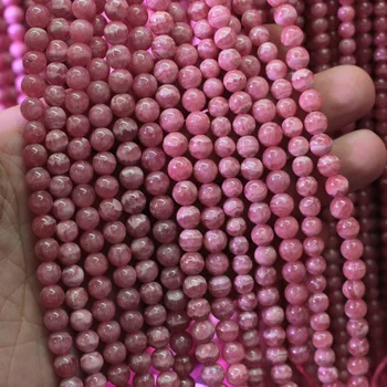 Krog Rhodochrosite GEM kroglice naravnega kamna kroglice DIY svoboden kroglice za nakit, izdelava sklop 15 centimetrov brezplačno shippig trgovini !