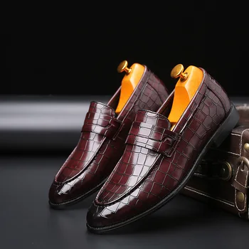 Blagovne Znamke Podjetja Moških Bullock Formalno Urad Obleko Čevlje 2019 Moda Priložnostne Usnjene Čevlje Moške Velikosti Moških Loafers