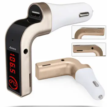 G7 Brezžični Bluetooth, FM Oddajnik Radia Komplet Glasbe MP3 Player, LCD USB Avto Prostoročno FM Modulator Visoke Kakovosti UM