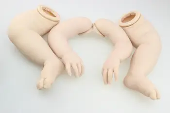 Nov Prihod 20 palčni Silikonski Rodi Punčko Kompleti Lahko DIY Različne Vrste Veren Silikonski Prerojeni Baby Doll Dodatki