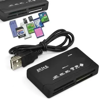 Vse-V-Enem Memory Card Reader USB Zunanji Mini M2 MMC CF, SDHC Micro SD, XD G4C8