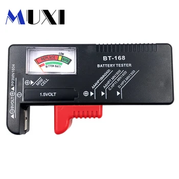 MUXI BT-168 AA/AAA/C/D/9V/1.5 V baterije Univerzalni Gumb Celice, Baterije, Barve Kodirani Meter Kažejo Volt Tester za Preverjanje Moči