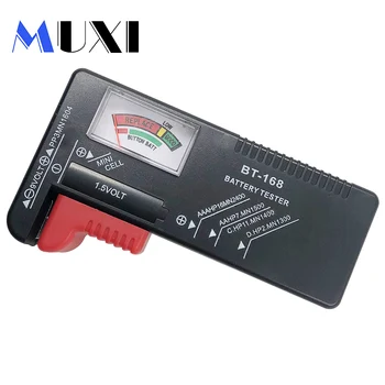 MUXI BT-168 AA/AAA/C/D/9V/1.5 V baterije Univerzalni Gumb Celice, Baterije, Barve Kodirani Meter Kažejo Volt Tester za Preverjanje Moči