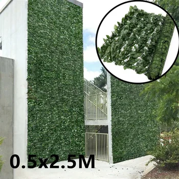 Specializiranimi Za Umetno Ivy Listov Zasebnosti Ograjo Sn Vrt Plošče Na Prostem Hedge 2,5 M