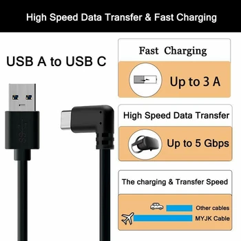 10 m USB3.1 Tip C Povezavo Kabel Visoke Hitrosti za Oculus Prizadevanju Povezavo Kabel 5Gbps Prenos