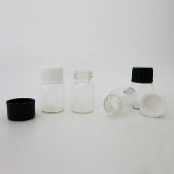 Majhno Stekleničko Stekla DIY Posode Mini Jar 2ml srčkan testni Vzorec Vial Kozmetični e Tekočine Majhen Vijak pokrovček steklenice 500pcs