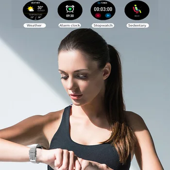 Imosi V23 Pametno Gledati Celoten Zaslon na Dotik 2020 NOV Moški Ženske Nepremočljiva Smartwatch Srčnega utripa Za Android, Apple Samsung