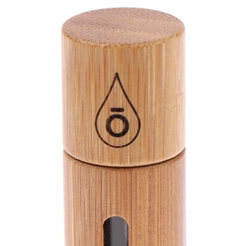Bambus, Les Steklenico Parfuma Prazna Oljna Steklenica Iz Nerjavečega Roll Na Žogo Aromaterapija