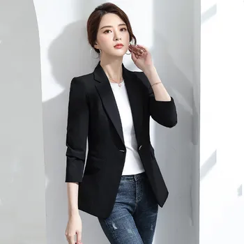 2020 spomladi in jeseni nove korejske modne slim temperament priložnostne vse-tekmo lady suknjič